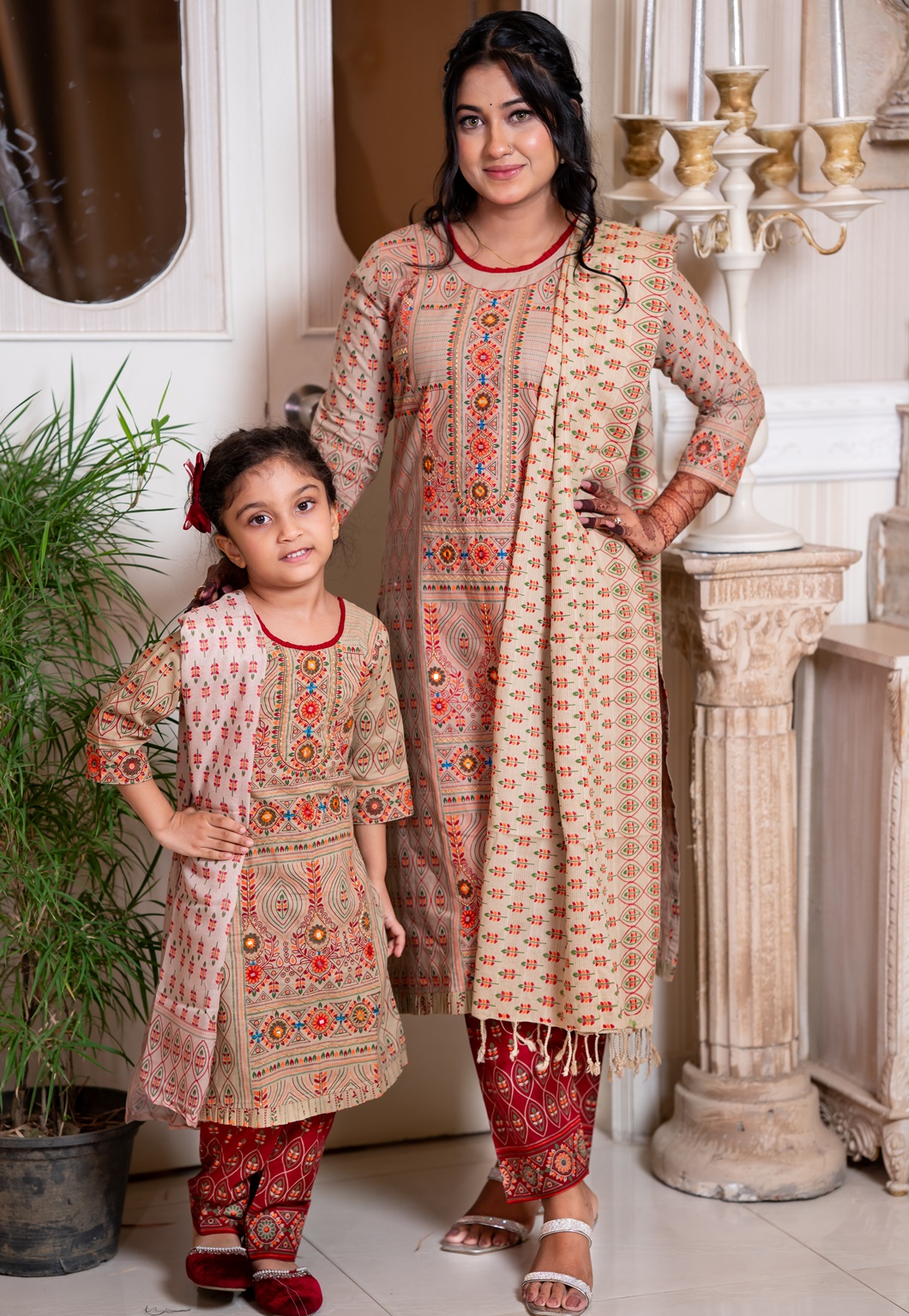 Mom And Girl Matching Outfit Combo | BM-57