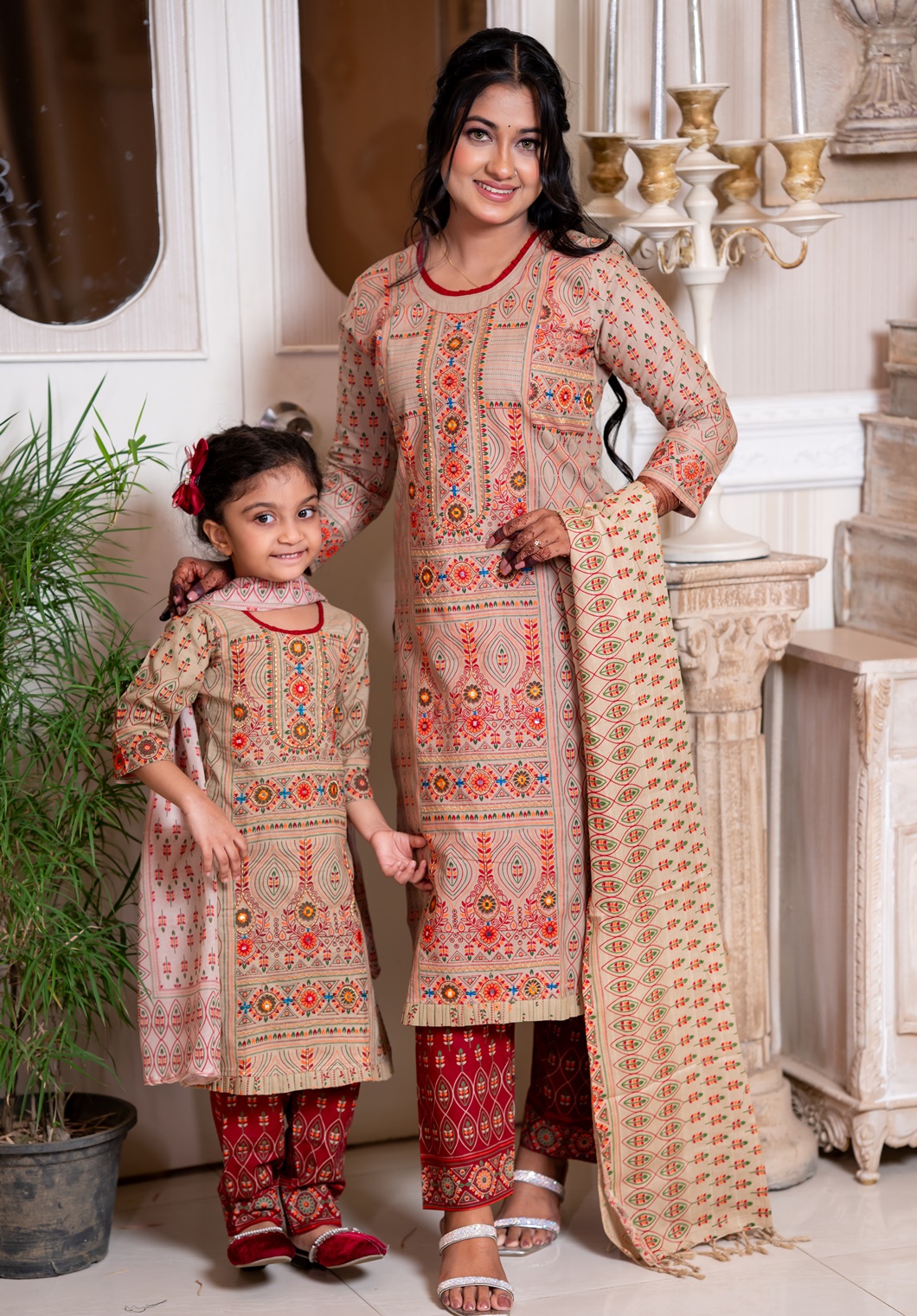 Mom And Girl Matching Outfit Combo | BM-57
